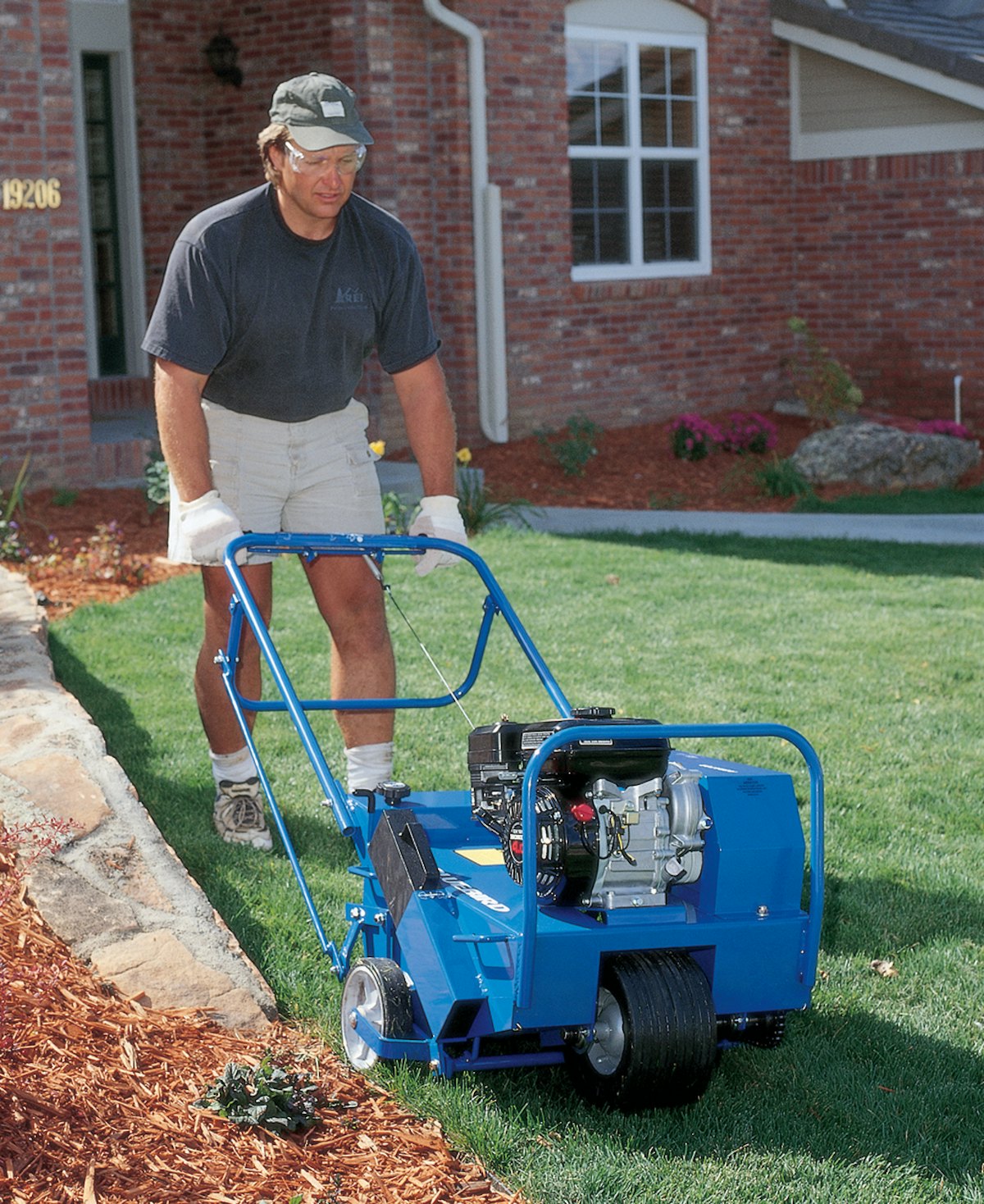 530 aerator From BlueBird Turf Care Equipment For Construction Pros