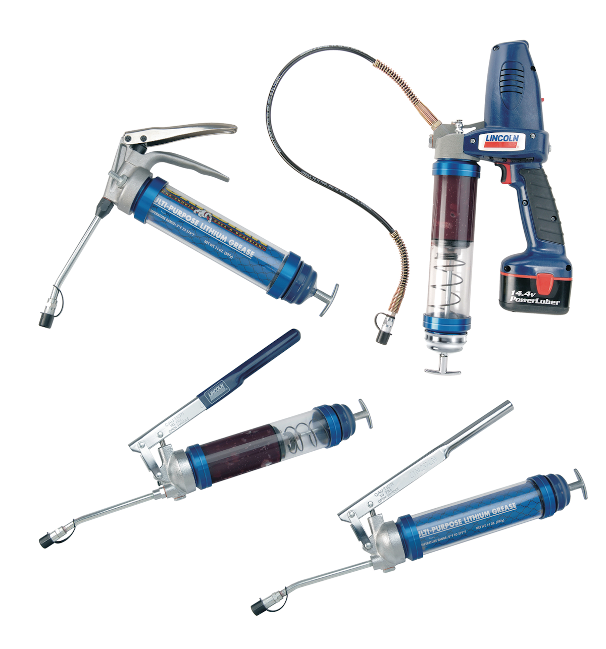 Clear Grease Guns From Lincoln Industrial For Construction Pros
