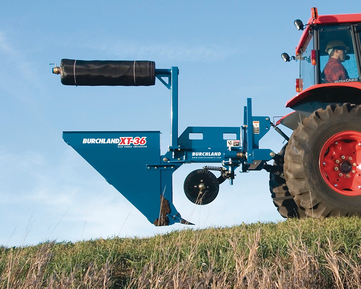 XTS silt fence installer From Burchland Manufacturing LLC For