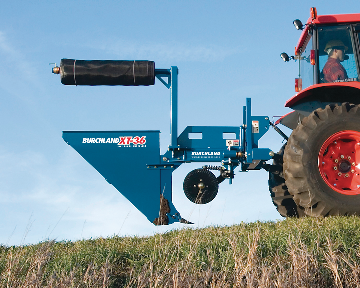 XTS silt fence installer From Burchland Manufacturing LLC For