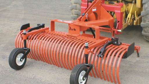 Model RW Landscape Rake From: York Rakes | For Construction Pros