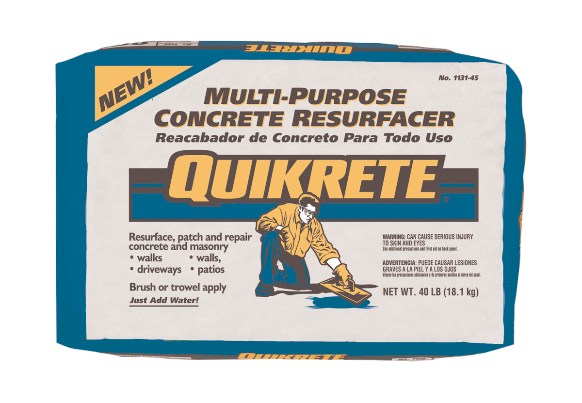 Multi-Purpose Concrete Resurfacer From: The QUIKRETE Companies | For