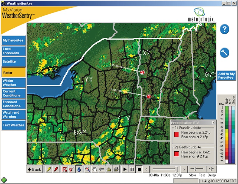 MxVision WeatherSentry From: DTN/Meteorlogix | For Construction Pros