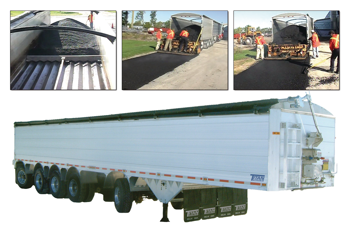 VFloor Asphalt Trailer From Titan Trailers Inc. For Construction Pros