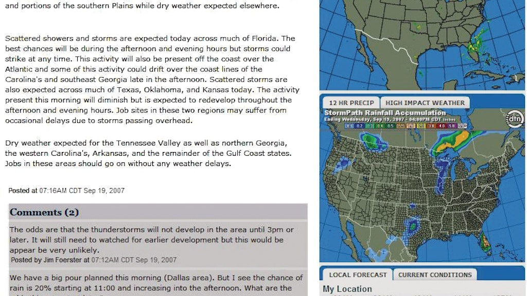 New Version of MxVision WeatherSentry From: DTN/Meteorlogix | For ...