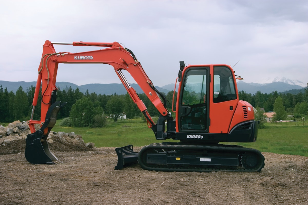クボタKubota ミニチュアKX080-3 クボタKubota ミニチュアKX080-3 Kubota Mini Excavator KX080-3