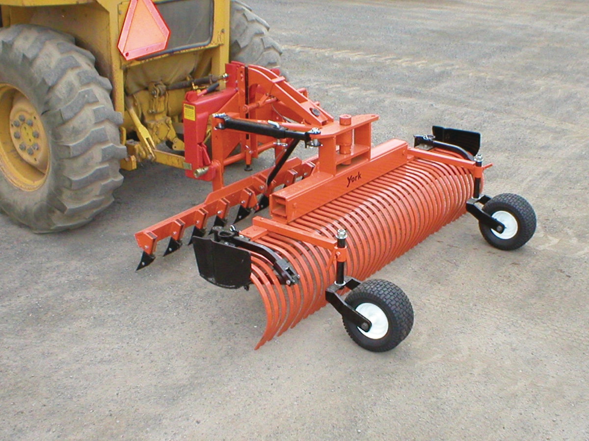 Model RI Landscape Rake From York Rakes For Construction Pros