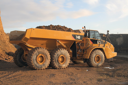 740 Articulated Truck From Caterpillar Cat For Construction Pros