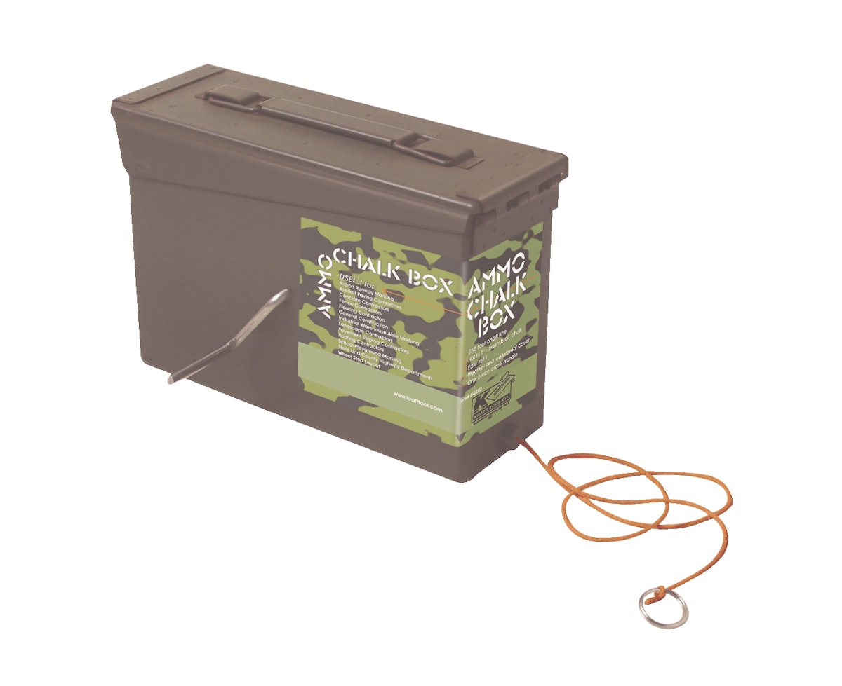 Ammo Chalk Box From Kraft Tool Co. For Construction Pros