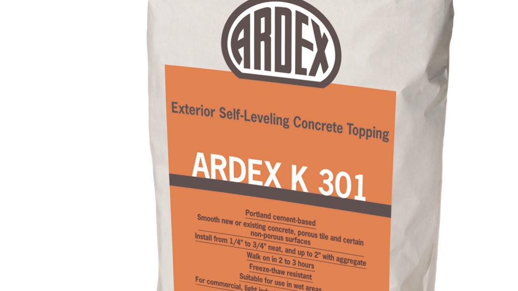 Ardex K 301 Exterior Topping and Underlayment From ARDEX Ardex K 301 Exterior Topping and Underlayment From ARDEX