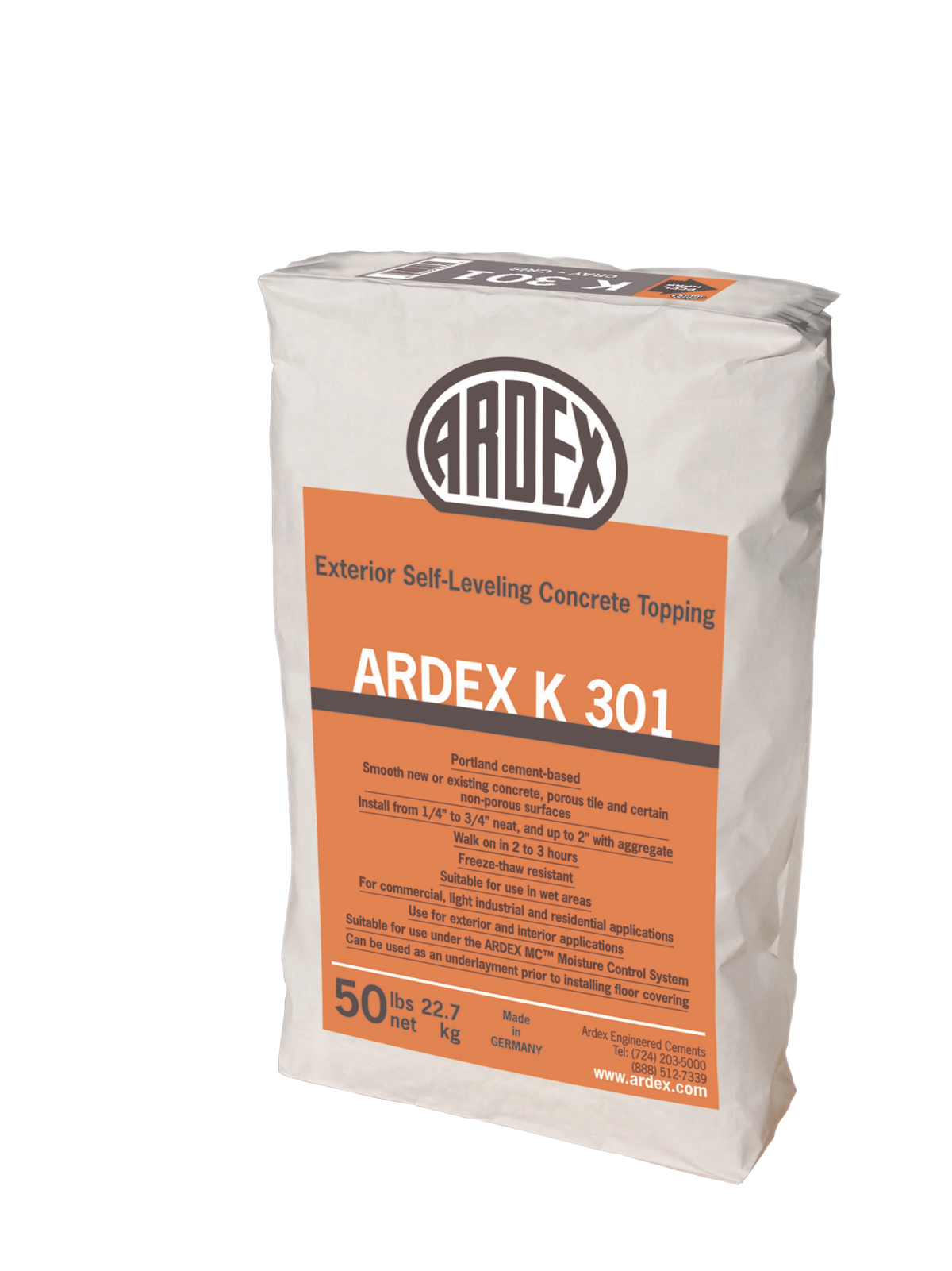 Ardex K 301 Exterior Topping and Underlayment From ARDEX Ardex K 301 Exterior Topping and Underlayment From ARDEX
