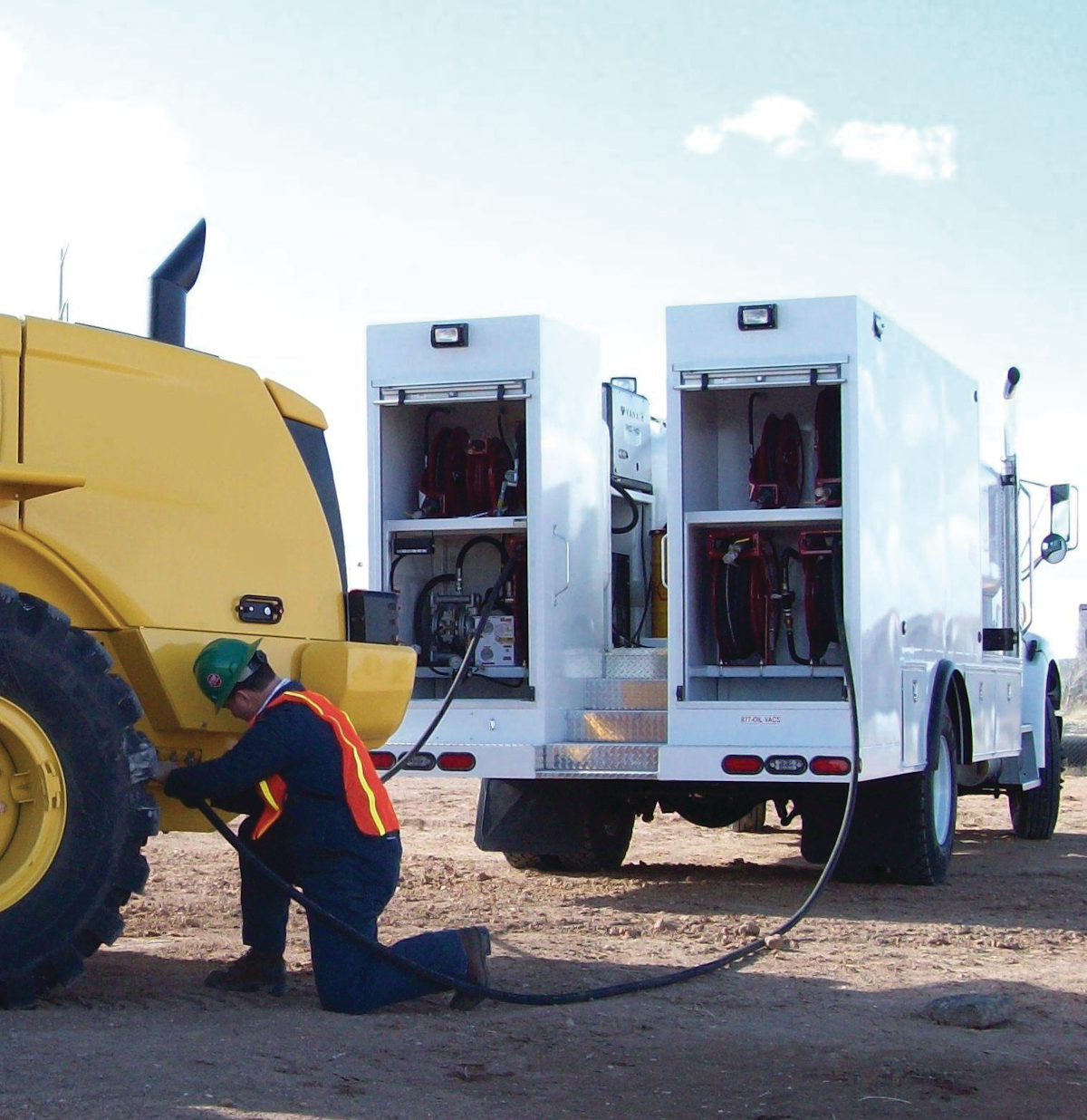 Lube Truck Bed From Sage Oil Vac For Construction Pros