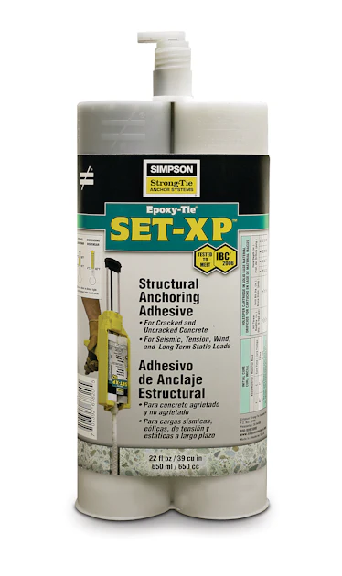 Simpson Set Xp Epoxy Chart.pdf SET-XP Anchor Adhesive From: Simpson Strong-Tie Co. Inc. | For ...