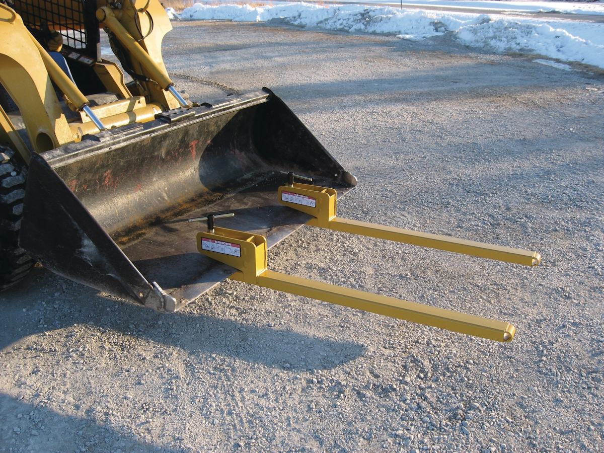 Clampon Bucket Forks From Worksaver Inc. For Construction Pros