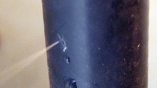 Even a small leak in a highly pressurized hydraulic hose line can pose a danger of injection risk.