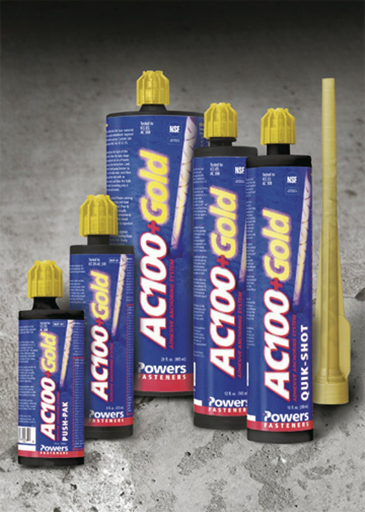 AC100+Gold Adhesive Anchoring System From Powers Fasteners, Inc. For