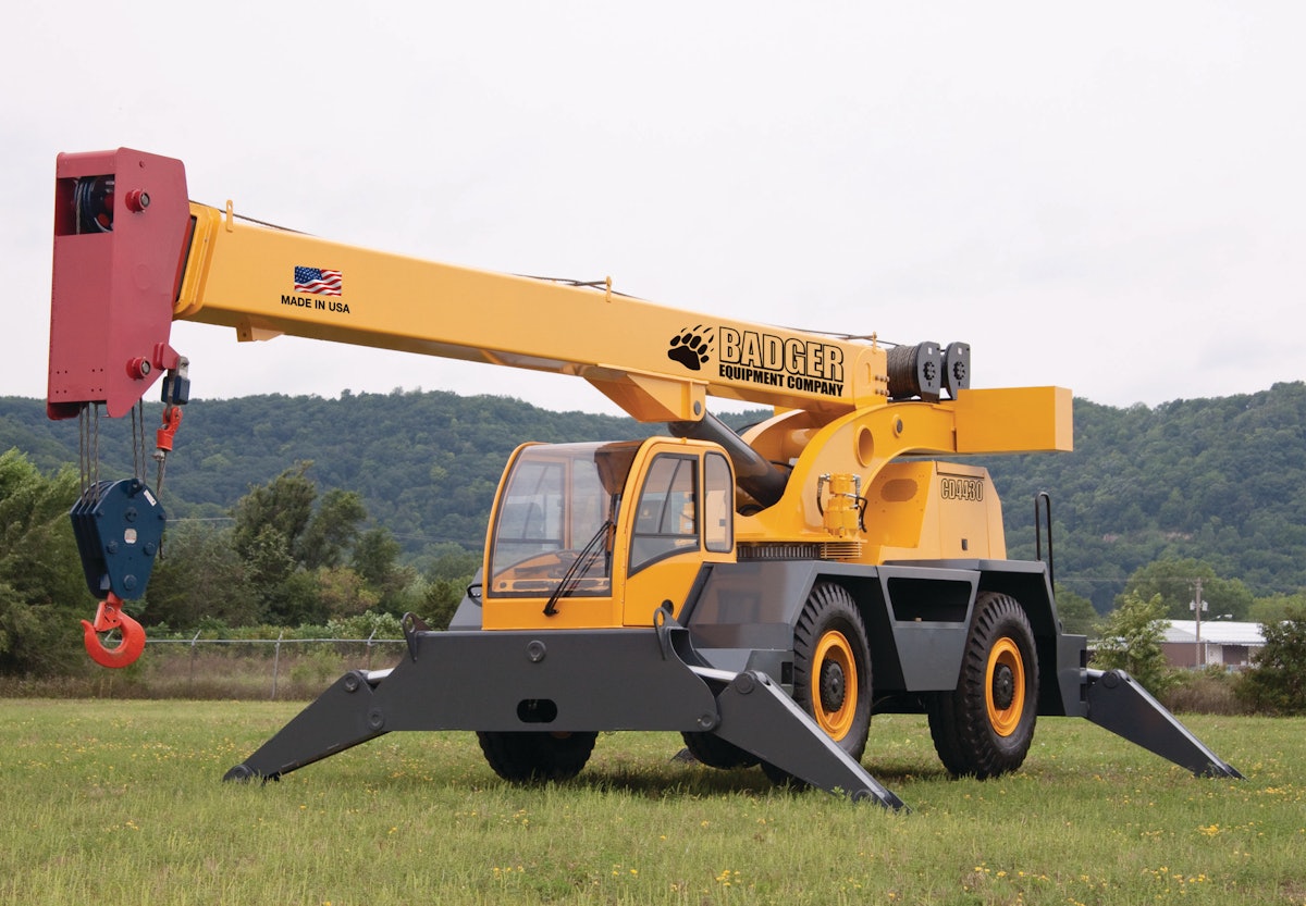 Badger CD4430 RT Crane From Badger Equipment Co./Manitex International, Inc. For Construction