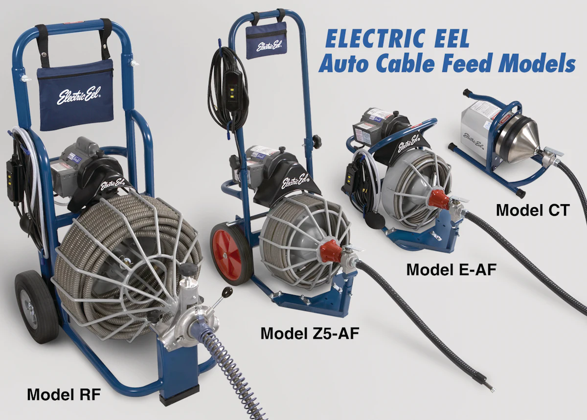 Drain Cleaning Machines with Auto Cable Feed From: Electric Eel | For ...