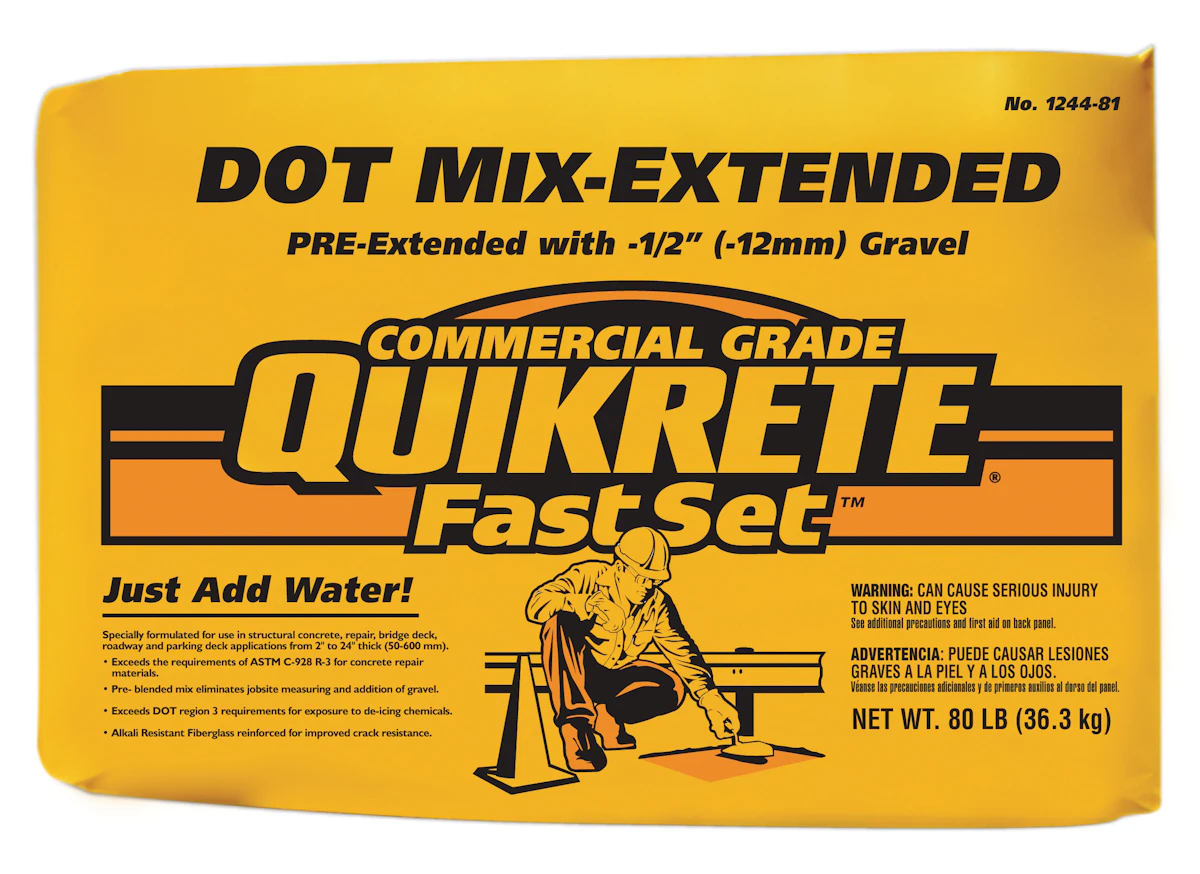 FastSet DOT Mix – Extended From: The QUIKRETE Companies | For ...