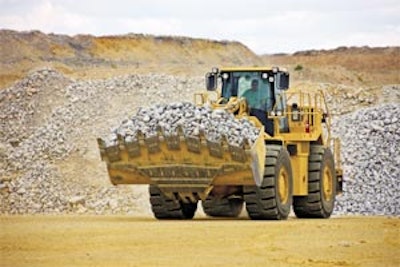 The updated Caterpillar 988H provides up to 10% greater fuel efficiency.