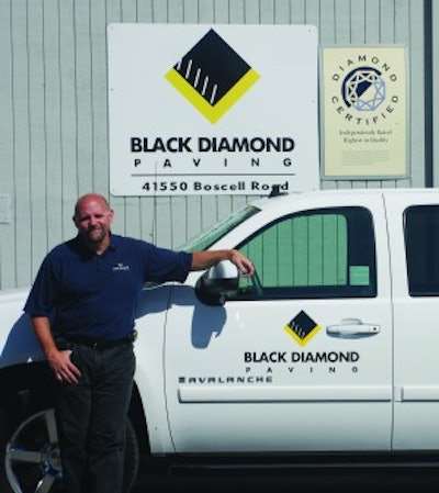 Among the moves to revamp Black Diamond Paving is the upgrading of office hires. 'We hired people with a little more experience, and they cost us a little more but it's worth it because there's less turnover and they're better at their jobs,'says Jeff Reger.