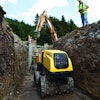 Remote controls provide an added measure of safety by enabling the operator to control the machine from outside of the trench.
