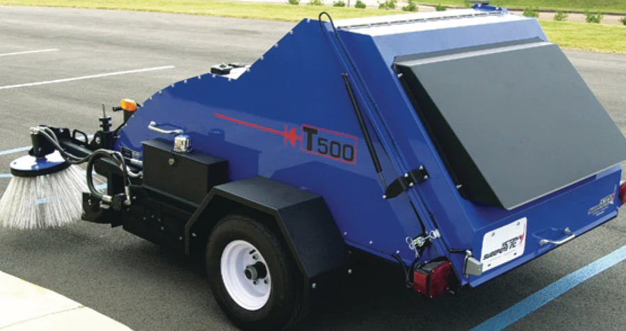 Parade Sweeper T500 Tow-behind Sweeper From: Victory Sweepers Inc | For Construction Pros