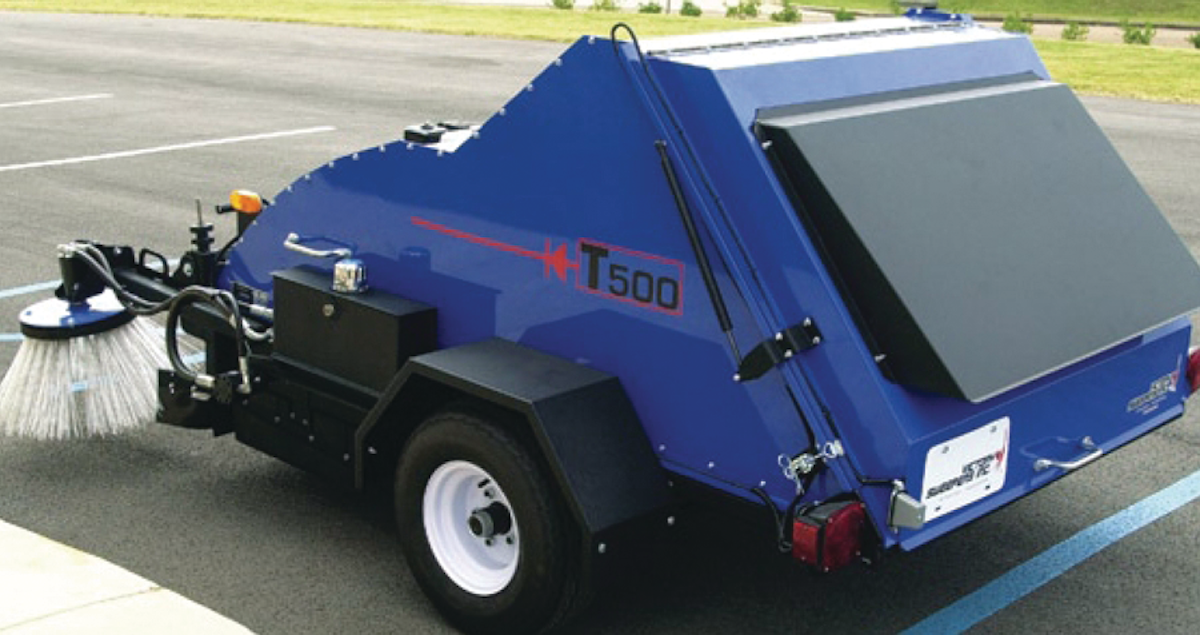 T500 Tow-behind Sweeper From: Victory Sweepers Inc | For Construction Pros