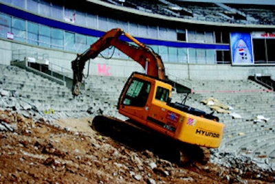 A & R demolished the lower bowl.