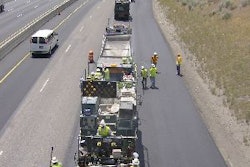 Intermountain Slurry Seal applied two micro surfacing layers over a 9-mile stretch of I-80 to create a level and safe driving surface.