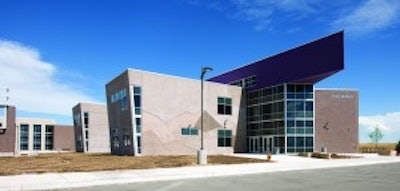 The Evie Garrett Dennis Campus is a K-12 public school for Denver Public Schools constructed by Saunders Construction, Inc. The campus incorporates many of today's diverse tilt-up finishes including painted panels with articulated rustications, cast-in brick, sand blasted, integrally colored panels and many types of formliners converging together in one plane.