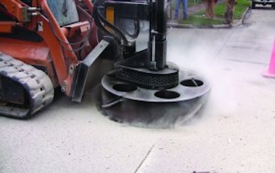 FeeCorp Environmental Company used the Coneqtec/Universal HS-57 Manhole Saw to help cut and remove concrete and manhole casings to bring the manholes up the grade in Ironton, Ohio.