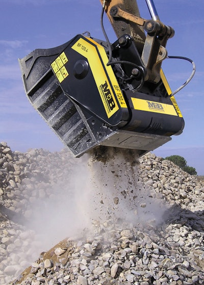 Enables the collection of the product to be crushed for storage on trucks or in the excavated hole to be filled.