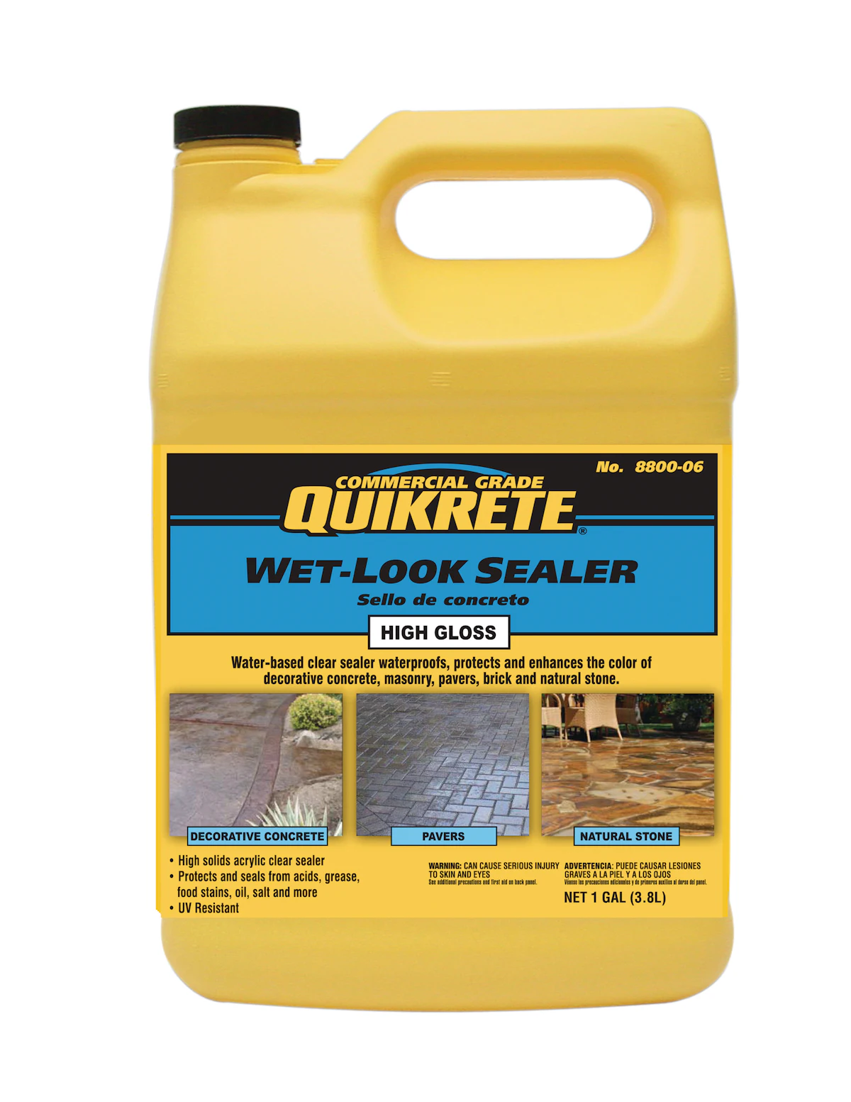 Wet Look Sealer High Gloss From The QUIKRETE Companies For