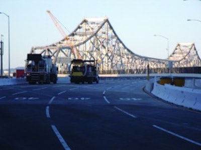 Chrisp Company was in charge of all pavement markings for the detour of the San Francisco-Oakland Bay Bridge. The detour is set to be in place until 2014.