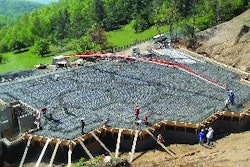 Heeding Nostradamus' warning, a 13,000-square-foot bunker and three-story lookout tower are being pumped with 3,900 cubic yards of concrete, employing the long reach yet compact size of truck-mounted boom pumps to efficiently finish the project before 2012.