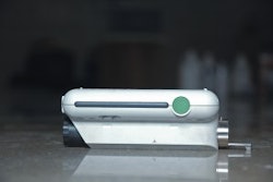 Article author Jim Cuviello used a profile meter to test scratch patterns in polished concrete.