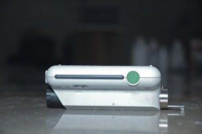Article author Jim Cuviello used a profile meter to test scratch patterns in polished concrete.