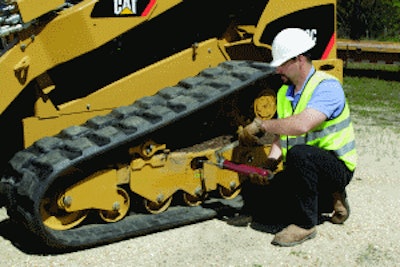 Check track tension regularly. Running too tight or too loose can create problems.