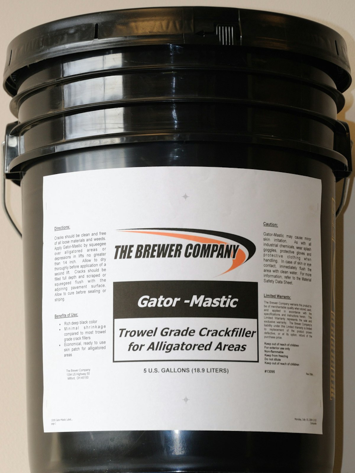 Gator Mastic Crack Filler From The Brewer Company For Construction Pros