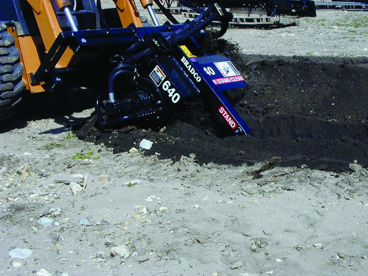 Bradco Trencher Attachment From Stanley Infrastructure For