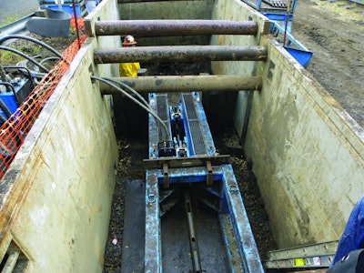 A Grundoburst 1250 G static bursting machine was used to replace a 12-in. steel water main in St. Helena, CA.