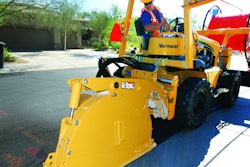 Cutting depths of 12 and 16 in. and mechanically adjusted depth control in 1-in. increments