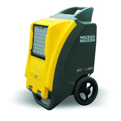 Low grain refrigerant dehumidifier weighing 100 lbs.