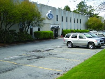 Rather than overlay the existing problems in the parking lot, S&G Asphalt used the remove and replace method to repair a Mack Truck parking lot.