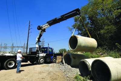 Lifting capacity of 21,625 lbs. maximum rating at a radius of 15 ft. 1 in.