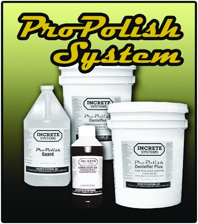 3-step solution for durable colored polished concrete surfaces