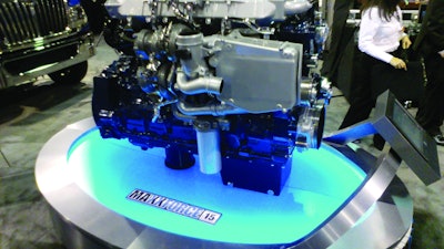 MaxxForce 15, a 15-liter engine, is available with up to 550 hp and 1,850 lb. ft. of torque.