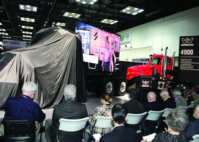 Western Star unveiled its new 4700 Class 7-8 vocational truck during a press conference at The Work Truck Show 2011.