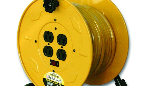 Medium Duty Hand Crank Power Cord Reels From: Reelcraft Industries